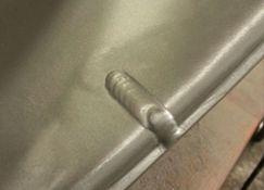 Cracked alloy wheel welded repair